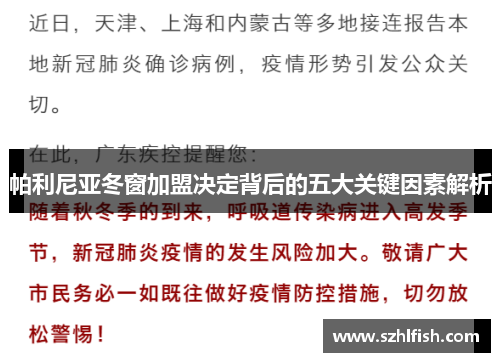 帕利尼亚冬窗加盟决定背后的五大关键因素解析